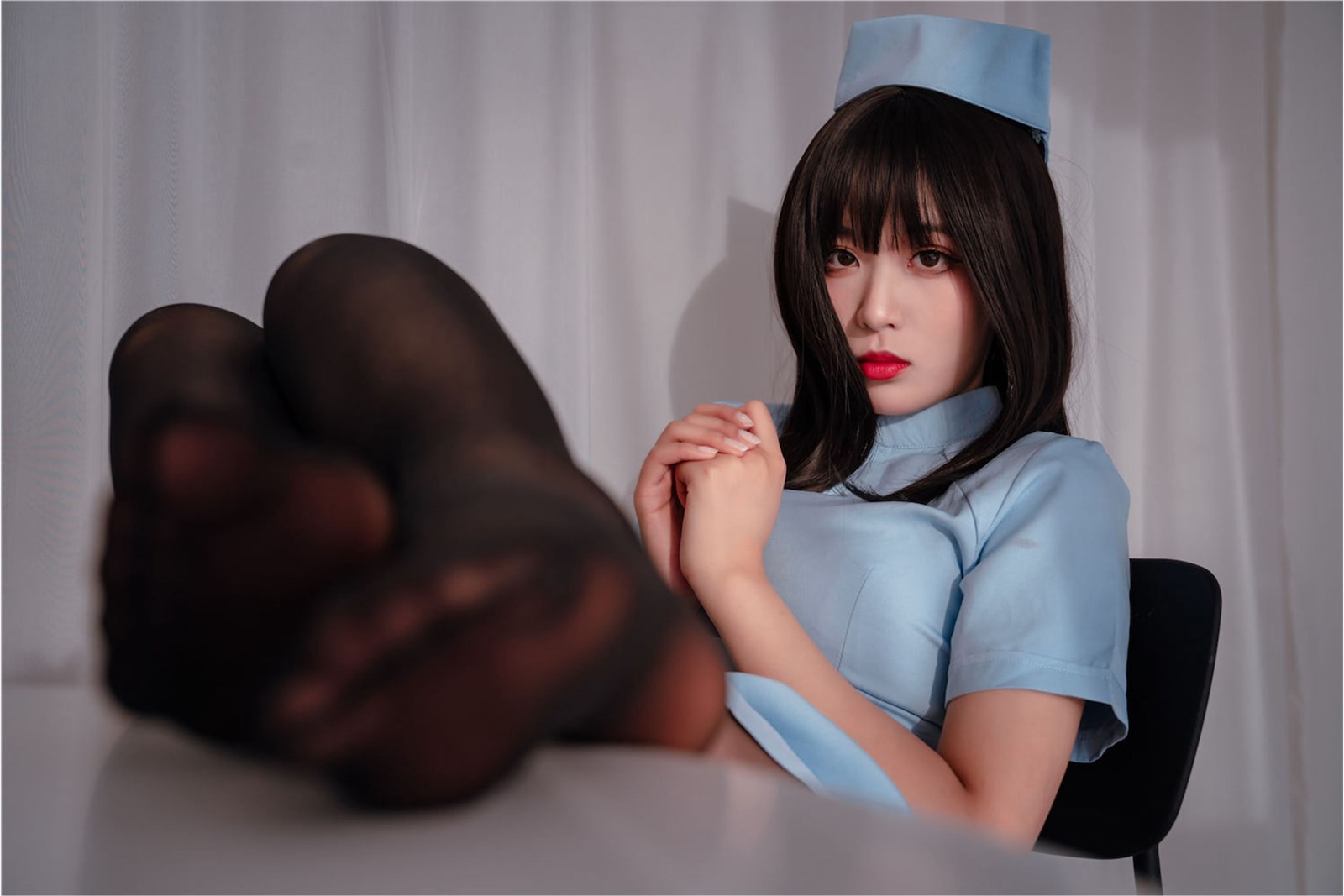 Xuan Xiao school sister - blue nurse(55)